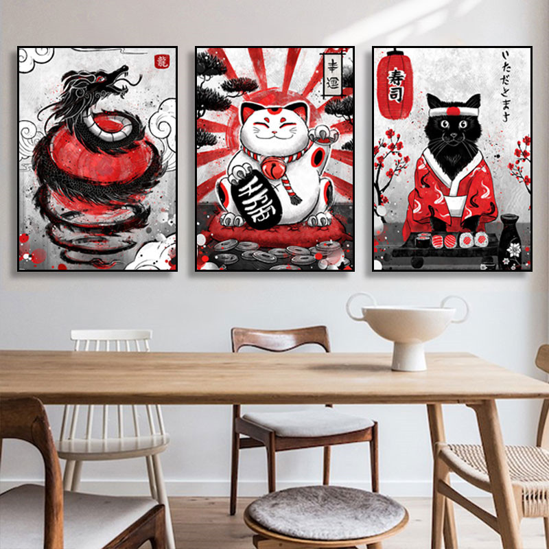 Japanese Living Lifestyle - Japanse stijl landschap zeegezicht Ukiyoe Art