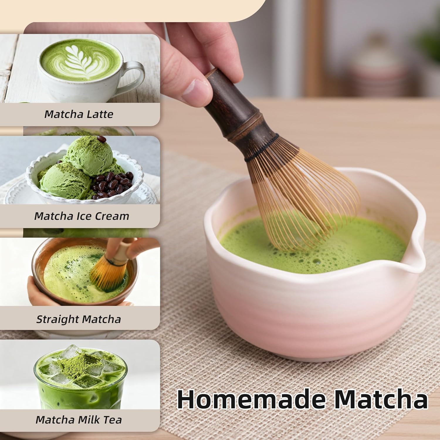 Bamboo Whisk Chasen - Shin Chasen Handgemaakte Bamboe Matcha Garde