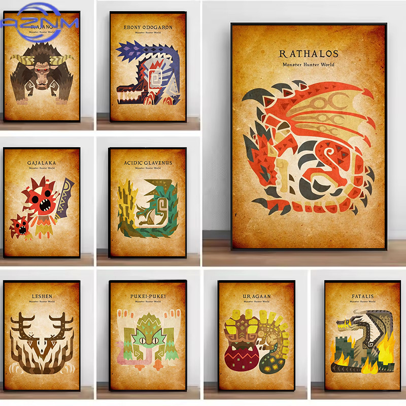 Japanese Living Lifestyle - AZNM Japanse Game Geanimeerde Vintage Canvas