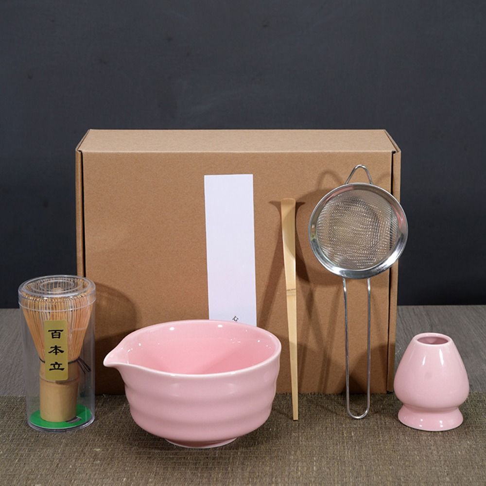 Bamboo Whisk Chasen - Nieuwe bamboe keramische Japanse Matcha theeset
