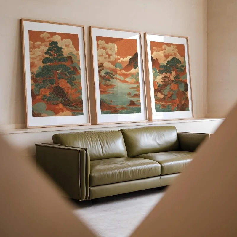 3 stuks vintage Japanse Ukiyo- - Japanese Living Lifestyle recensie en prijs